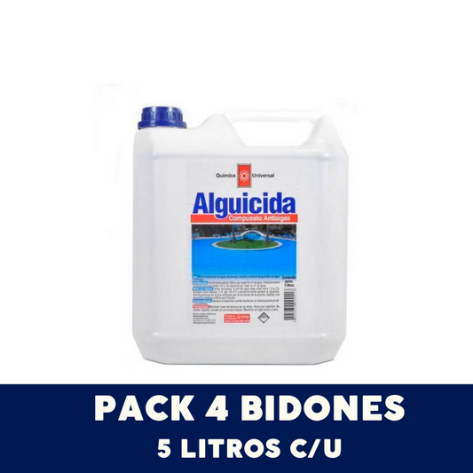 Pack 4 un. Alguicida Química Universal 5 litros