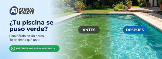 Agua de piscina turbia