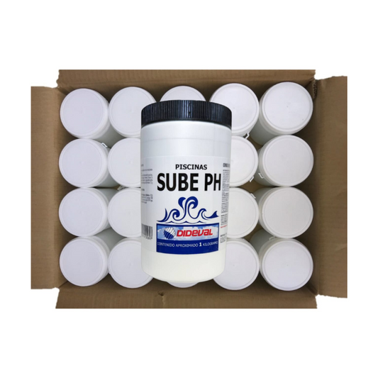 Caja 20 un. Sube pH para piscinas 1 Kg.