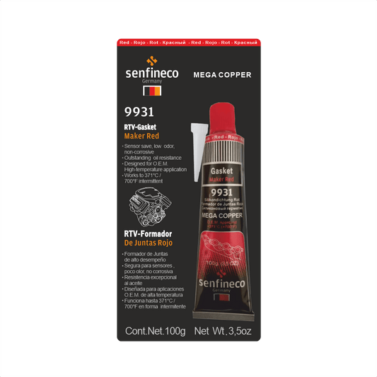 Silicona roja Senfineco 9931
