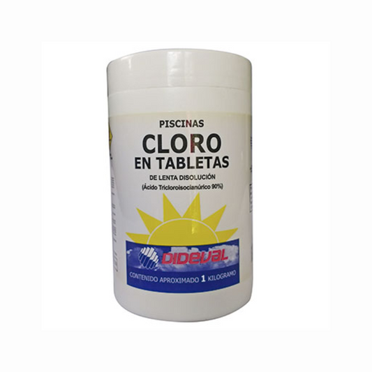 Tabletas de cloro de lenta disolución 1 Kg.