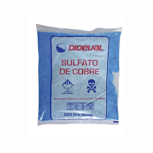 Sulfato de cobre Dideval 500 gr.