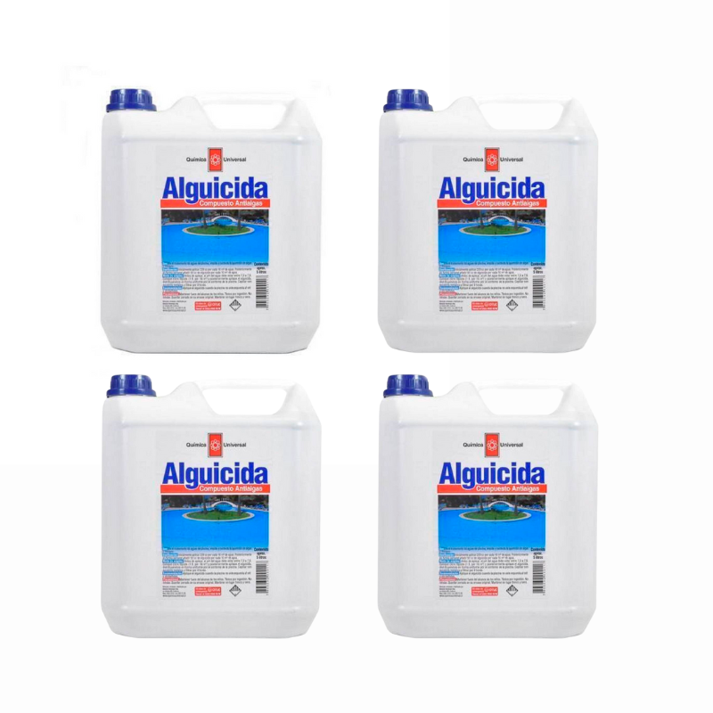 Pack 4 un. Alguicida Química Universal 5 litros