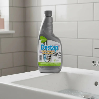 Destap Passol 500 ml fotografía en baño