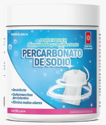 Percarbonato de sodio 500 g Química Universal envase