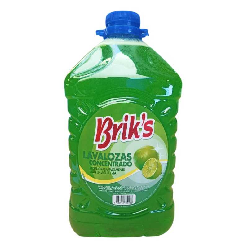 Lavalozas Brik's concentrado verde limón 5 litros