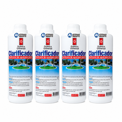 Pack de 4 un. Clarificador Quimica Universal 5 litros