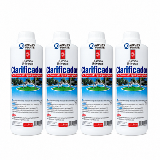Pack de 4 un. Clarificador Quimica Universal 5 litros