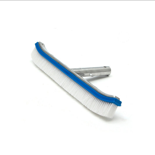 Cepillo 45cm para limpieza de piscina cerdas de poliester y respaldo aluminio
