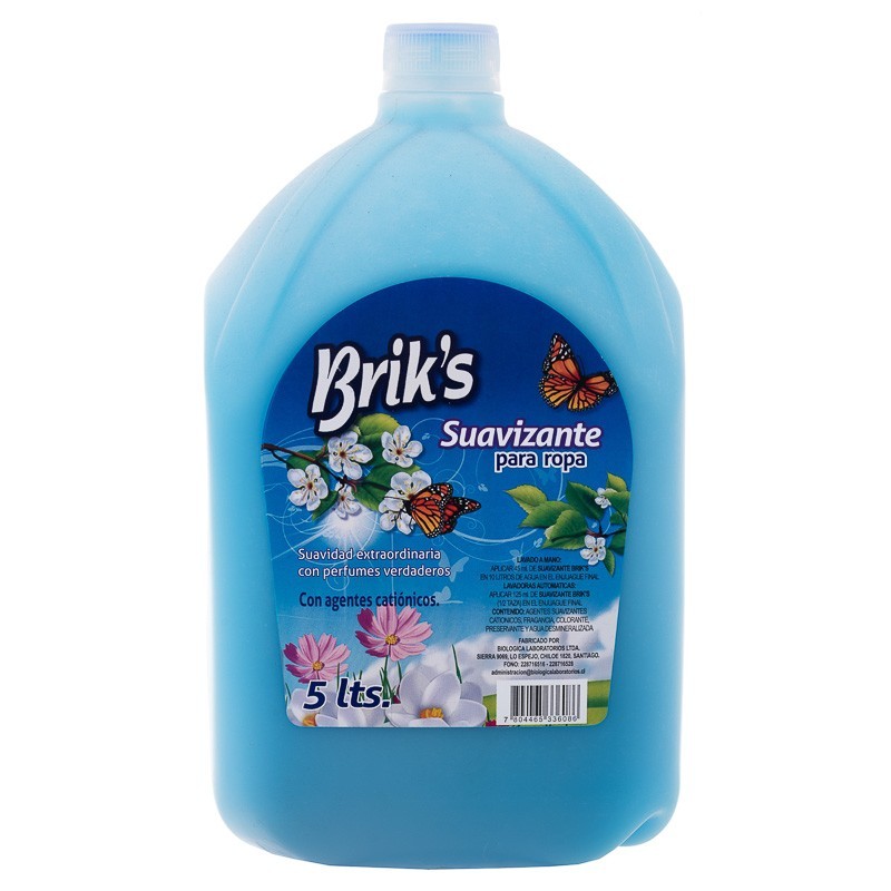 Suavizante Brik's Celeste 5 litros - foto del fabricante