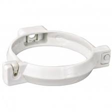 ABRAZADERA TUBO BAJADA 75MM CANALETA PVC BLANCO